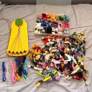 Friendship Bracelet String and Plastic Lacing Cord